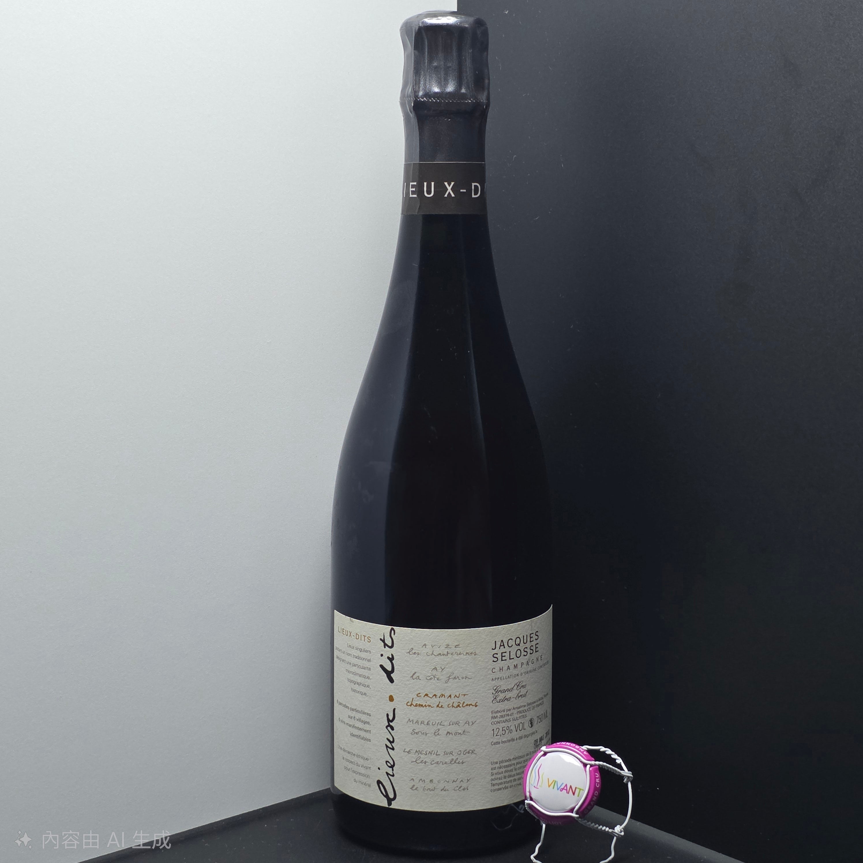 Jacques Selosse "Lieux-Dits" – Chemin de Châlons (Cramant Grand Cru)